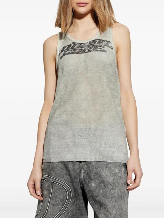  디젤 민소매 티셔츠 A168750DBCU beige - DIESEL