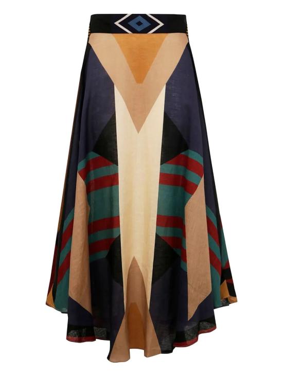 25SS VOLANTIS 롱 스커트 SAFISKIRT LP174 MULTI OLIVE - OTHER BRANDS