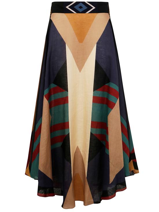 25SS VOLANTIS 롱 스커트 SAFISKIRT LP174 MULTI OLIVE