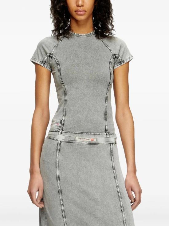 25SS 디젤 반팔 티셔츠 A176010NJBJ 02B - DIESEL