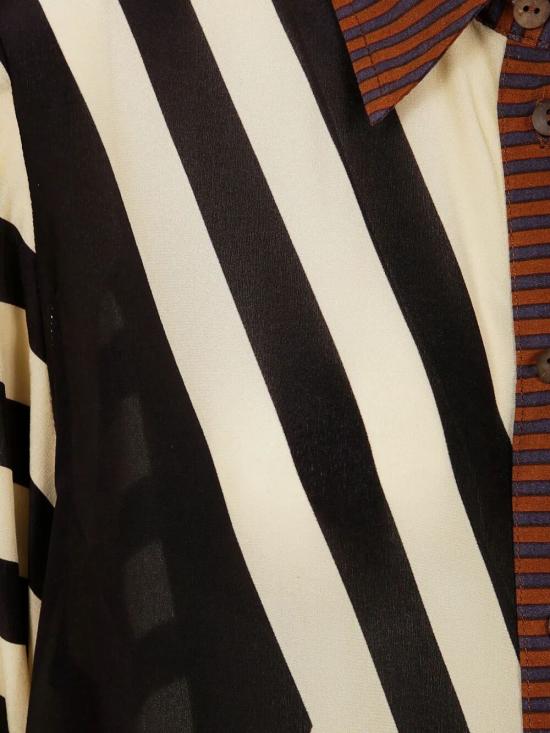 25SS VOLANTIS 미디 원피스 RIAD P89 BEIGE BLACK - OTHER BRANDS