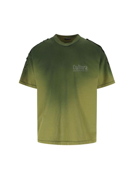 25SS 쿨투라 반팔 티셔츠 S25CULT A006 WHITE Green