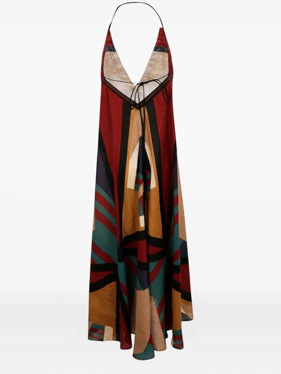 25SS VOLANTIS 미디 원피스 SUNSET LP174 MULTI OLIVE - OTHER BRANDS