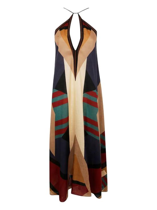 25SS VOLANTIS 미디 원피스 SUNSET LP174 MULTI OLIVE - OTHER BRANDS