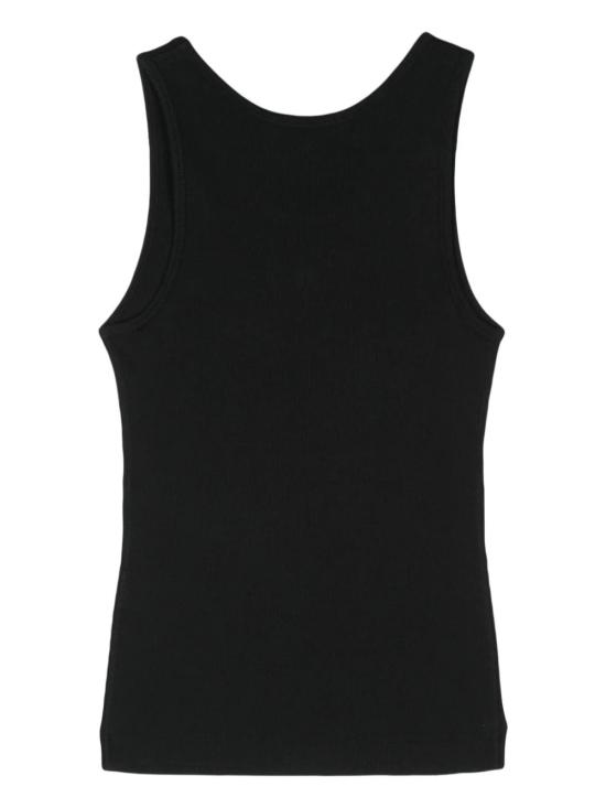 25SS 메종키츠네 민소매 티셔츠 MW00103KJ0125P199 Black - MAISON KITSUNE