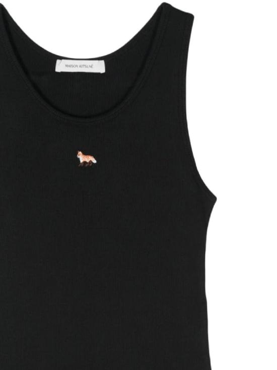 25SS 메종키츠네 민소매 티셔츠 MW00103KJ0125P199 Black - MAISON KITSUNE