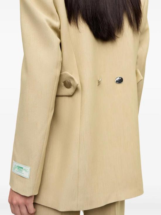  가니 수트 자켓 W0214 beige - GANNI