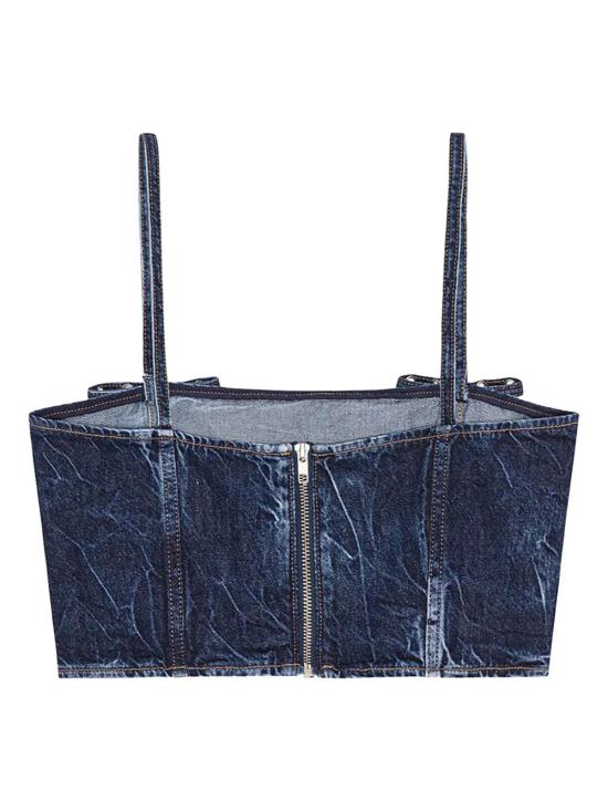  가니 민소매 티셔츠 J1592 blue - GANNI