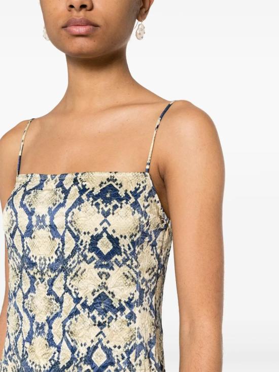  가니 미디 원피스 F8819 multicolour - GANNI