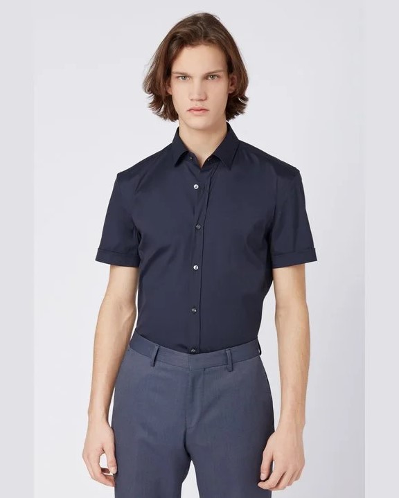  보스 긴팔 긴팔 셔츠 JATS 10151300 02 410 - BOSS