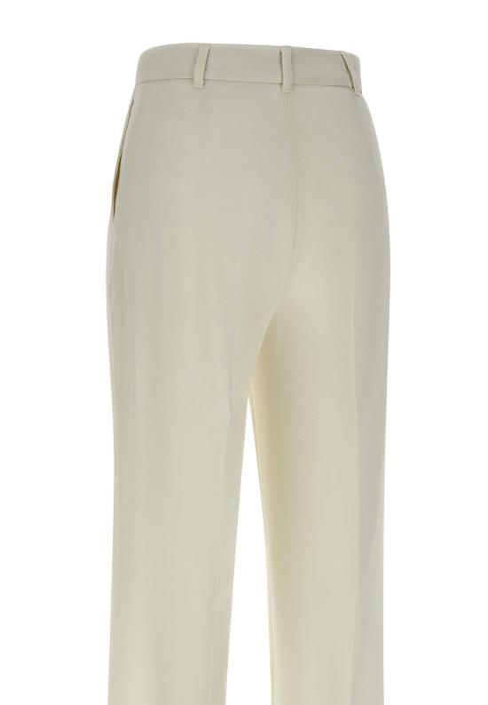 25SS 막스마라 스튜디오 스트레이트 팬츠 2516131081600 010 White - MAX MARA STUDIO