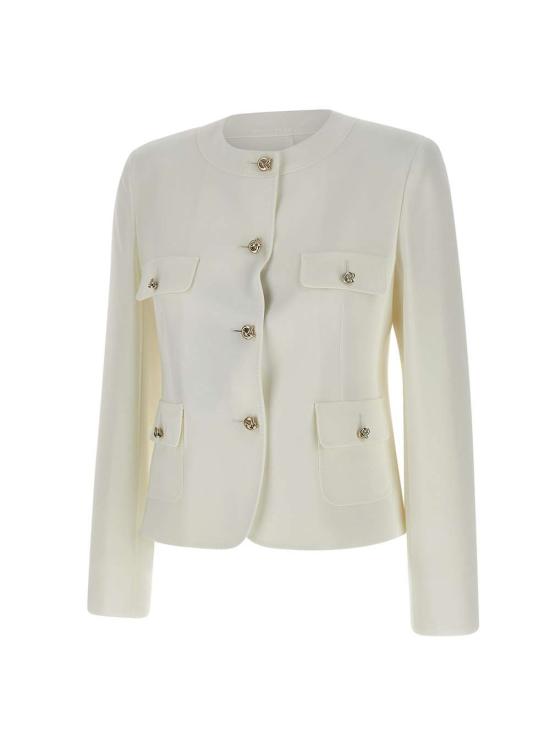 25SS 막스마라 스튜디오 자켓 2516041041600 009 White - MAX MARA STUDIO