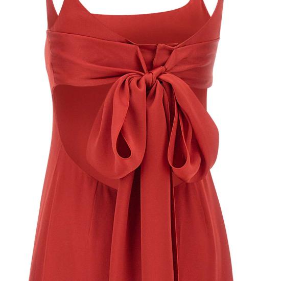 25SS 막스마라 스튜디오 롱 원피스 2516221063600 034 Red - MAX MARA STUDIO