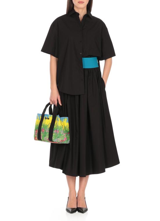 25SS 엠에스지엠 미디 스커트 3842MDD09 25731599 Black - MSGM