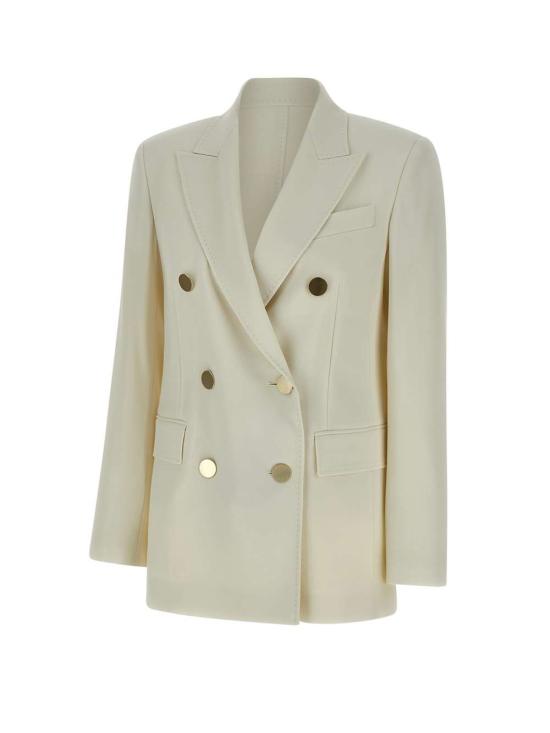 25SS 막스마라 스튜디오 수트 자켓 2516041071600 010 White - MAX MARA STUDIO