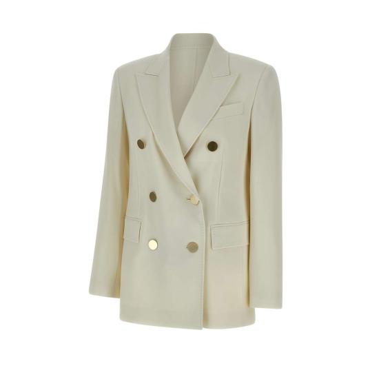 25SS 막스마라 스튜디오 수트 자켓 2516041071600 010 White - MAX MARA STUDIO