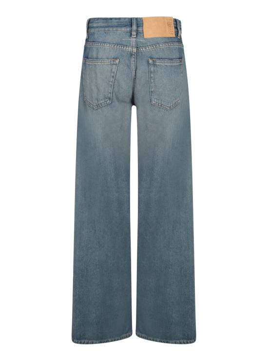 26SS MM6 메종마르지엘라 디스트레스드 와이드 데님 팬츠 S52LA0238 M30017 994 Blue - MM6 MAISON MARGIELA
