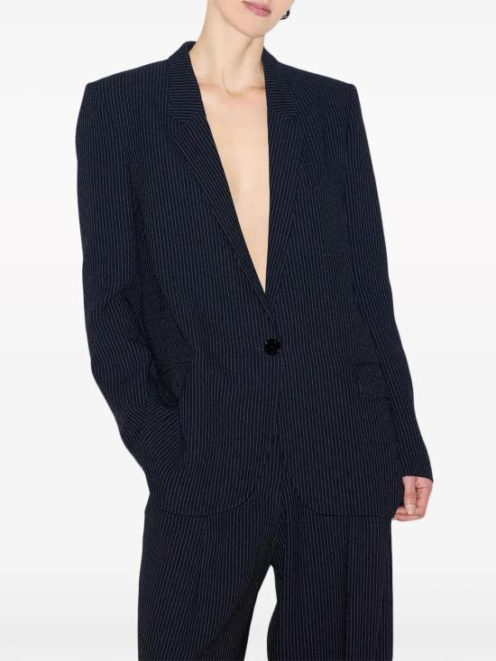  이자벨마랑 수트 자켓 VE0368FAB3F01I navy - ISABEL MARANT
