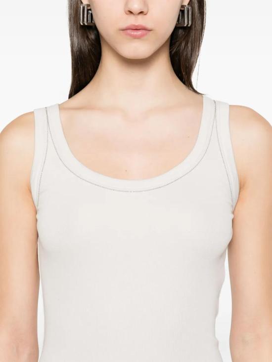  파비아나 필리피 민소매 티셔츠 JED265F150L1800000 grey - FABIANA FILIPPI