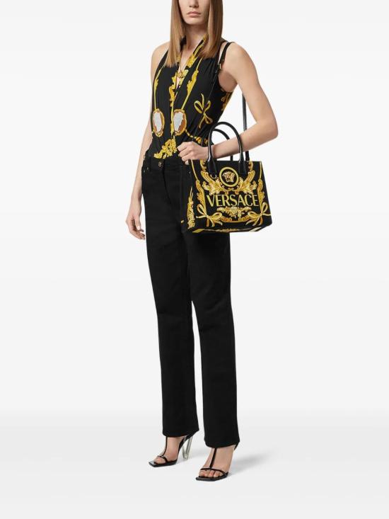  베르사체 토트백 10058611A14333 black - VERSACE