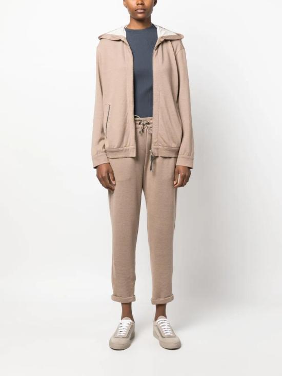  브루넬로 쿠치넬리 트레이닝/조거 팬츠 MD828SB899C8469 brown - BRUNELLO CUCINELLI