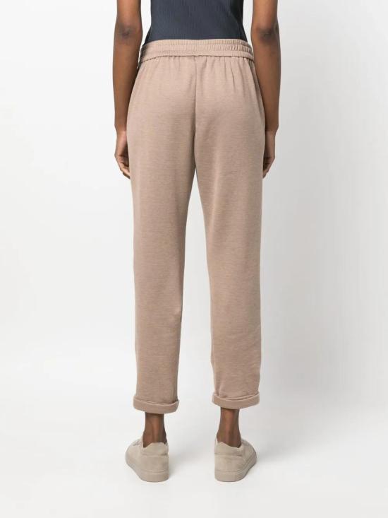  브루넬로 쿠치넬리 트레이닝/조거 팬츠 MD828SB899C8469 brown - BRUNELLO CUCINELLI