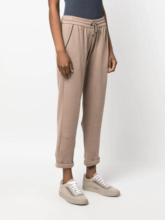  브루넬로 쿠치넬리 트레이닝/조거 팬츠 MD828SB899C8469 brown - BRUNELLO CUCINELLI
