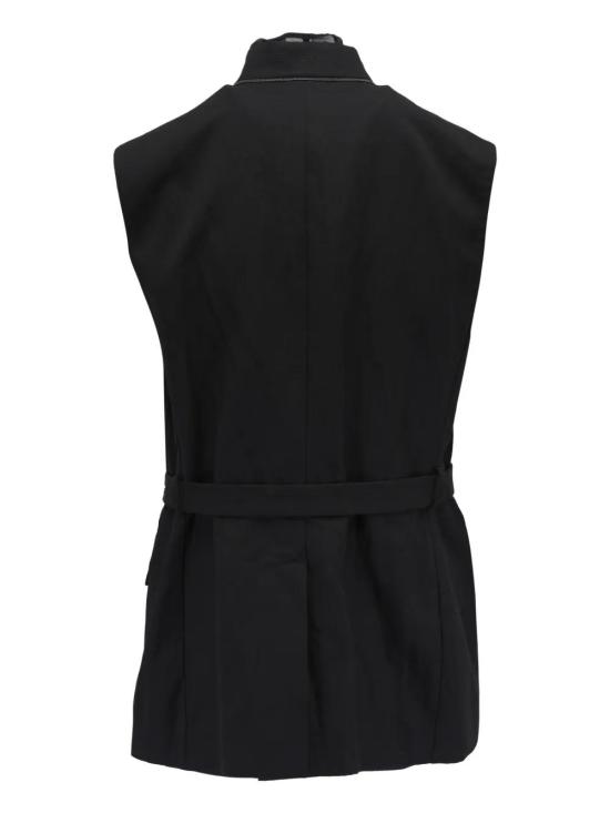  브루넬로 쿠치넬리 베스트 MH5447344C101 black - BRUNELLO CUCINELLI