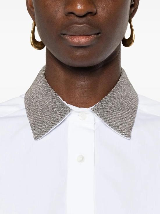  브루넬로 쿠치넬리 셔츠 MH772NL906C6159 white - BRUNELLO CUCINELLI