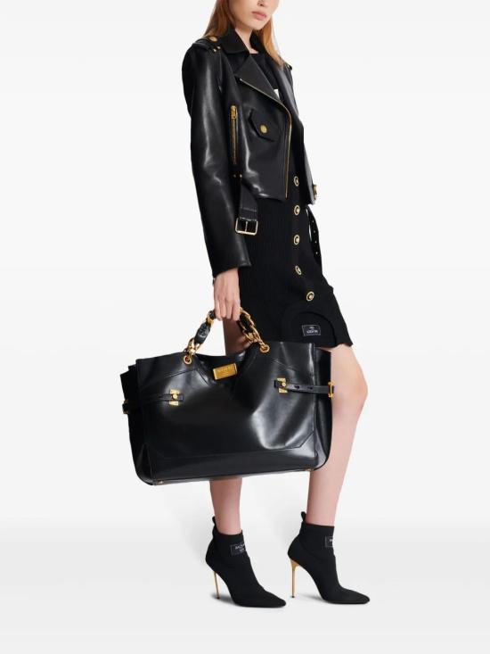  발망 토트백 EN1FF967LVGU black - BALMAIN