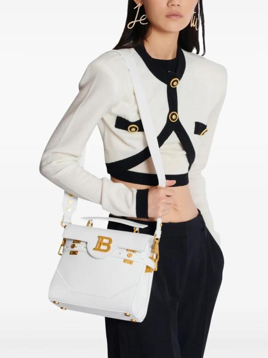  발망 토트백 DN0DB526LPOS white - BALMAIN