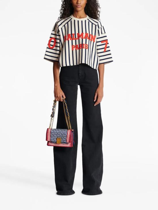  발망 숄더백 BN1BJ778TBFD red - BALMAIN