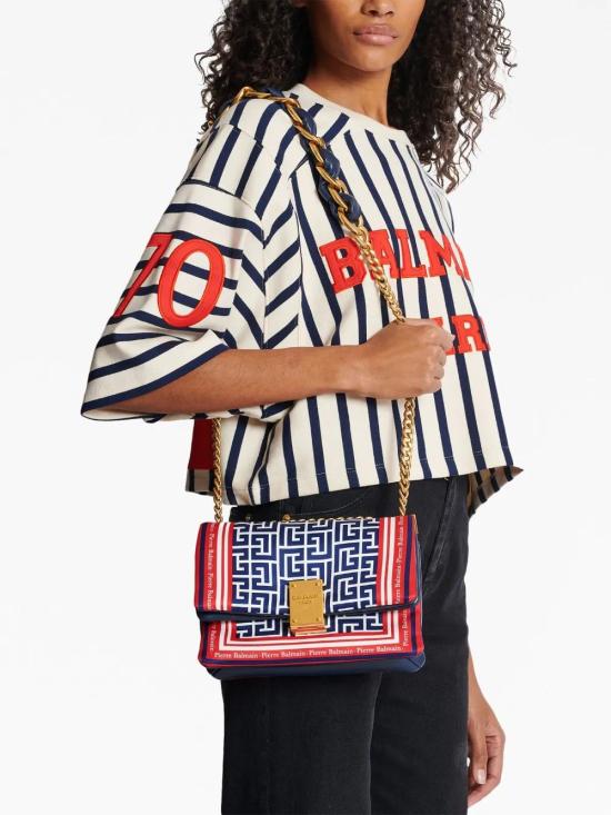  발망 숄더백 BN1BJ778TBFD red - BALMAIN