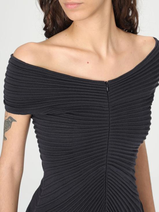 25SS 알라이아 롱 원피스 AA9R2527K010A 840 Grey - ALAIA