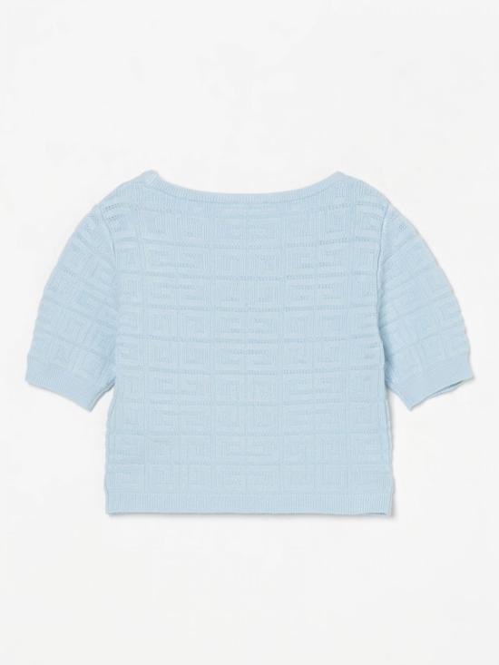 25FW [키즈] 지방시 풀오버 H30770 772 Gnawed Blue - GIVENCHY