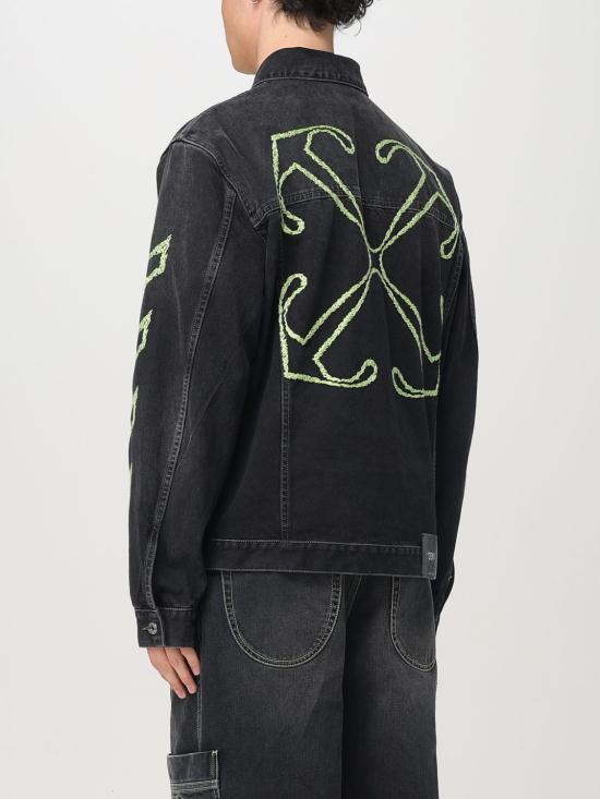 25SS 오프화이트 데님 자켓 OMYE09BS25DEN004 1350 Black - OFF WHITE