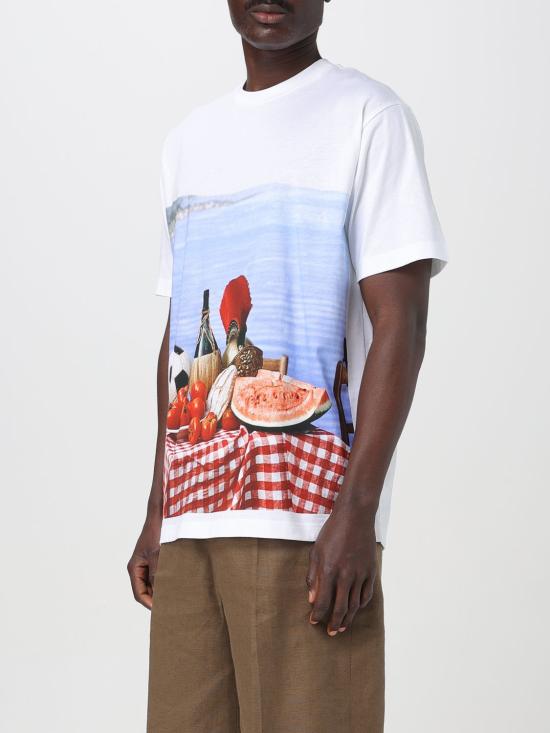 25FW 모스키노 반팔 티셔츠 07020241 1001 White - MOSCHINO