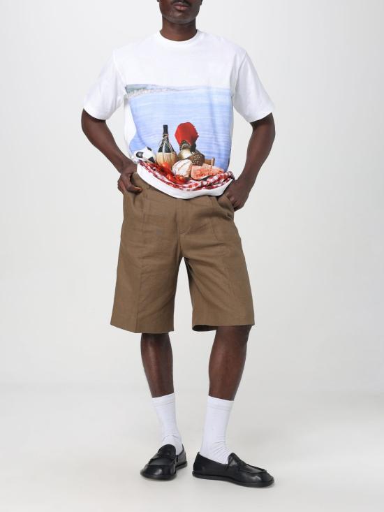 25FW 모스키노 반팔 티셔츠 07020241 1001 White - MOSCHINO