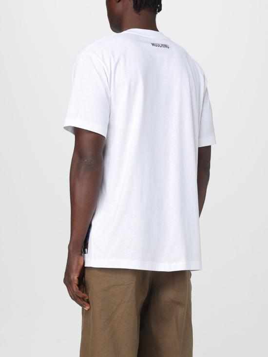 25FW 모스키노 반팔 티셔츠 07020241 1001 White - MOSCHINO