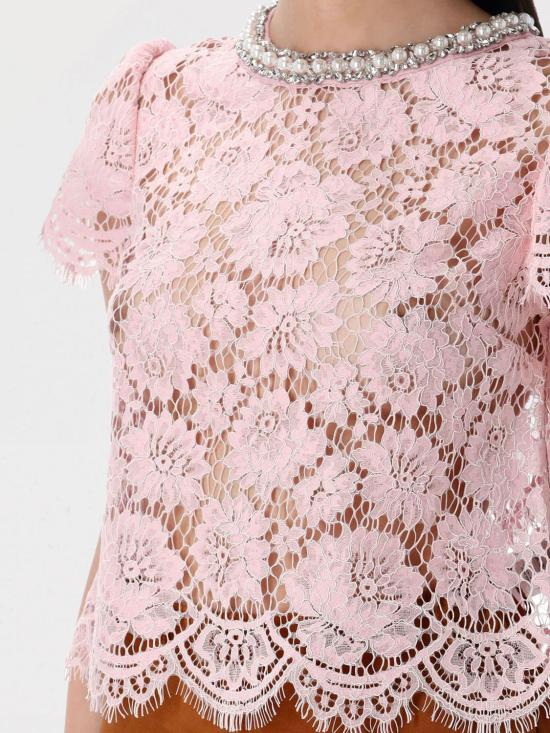 25SS 셀프 포트레이트 탑 SS25049TP P Pink - SELF PORTRAIT