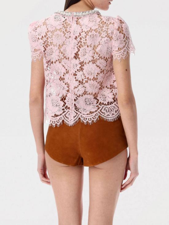 25SS 셀프 포트레이트 탑 SS25049TP P Pink - SELF PORTRAIT