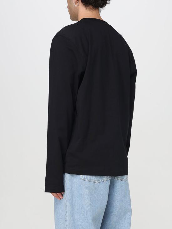 25FW 모스키노 긴팔 티셔츠 12040241 1555 Black - MOSCHINO