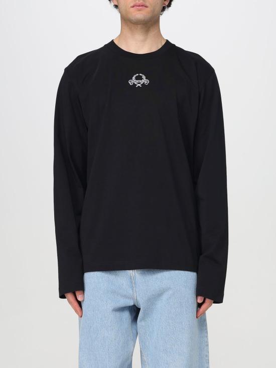 25FW 모스키노 긴팔 티셔츠 12040241 1555 Black