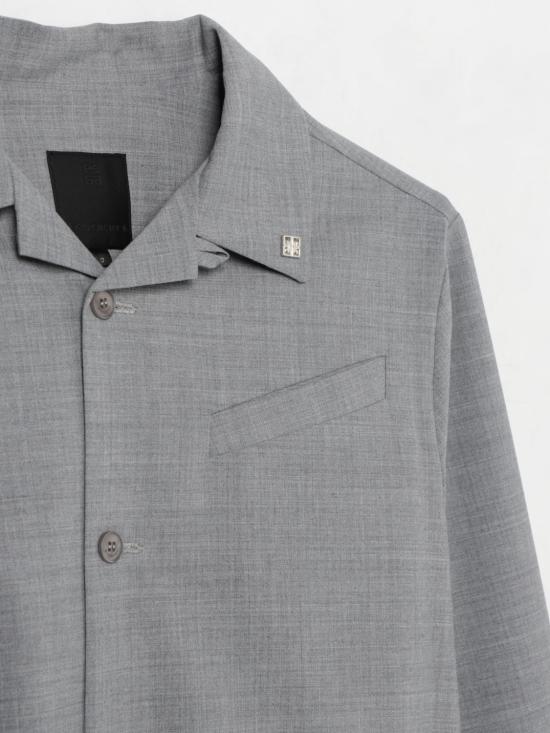 25FW [키즈] 지방시 셔츠 H30693 A47 Grey - GIVENCHY