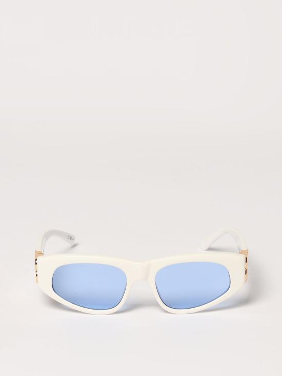 26SS 발렌시아가 선글라스 BB0095S 004 White - BALENCIAGA