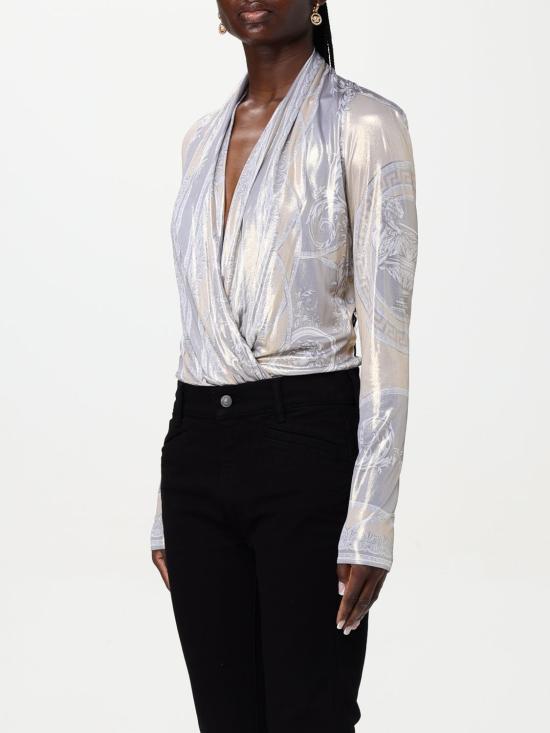 25SS 베르사체 탑 10053211A13546 5E450 Grey - VERSACE