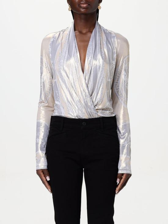 25SS 베르사체 탑 10053211A13546 5E450 Grey