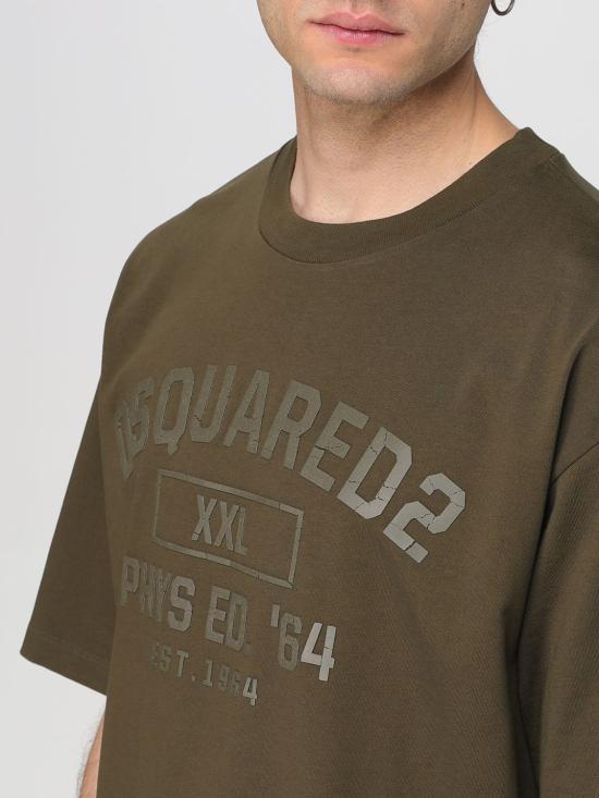 25FW 디스퀘어드2 반팔 티셔츠 S74GD1413D20033 728 Brown - DSQUARED2