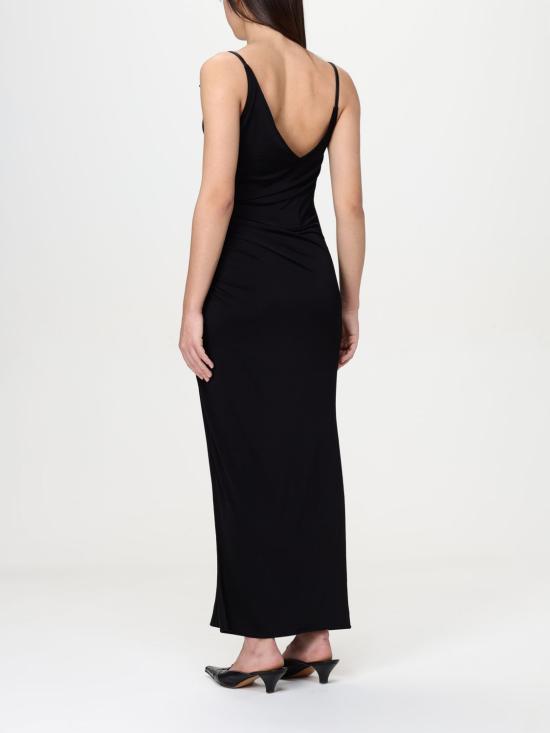 25SS 뮈글러 롱 원피스 25P3RO16986005 1999 Black - MUGLER