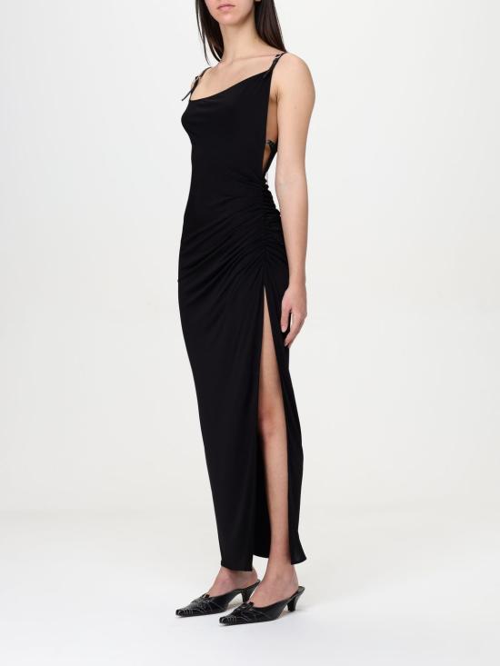 25SS 뮈글러 롱 원피스 25P3RO16986005 1999 Black - MUGLER